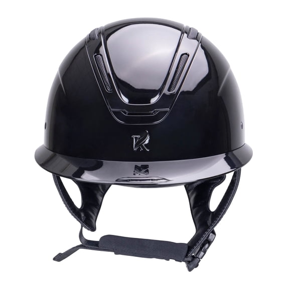 Shires Karben Amity LVSH Wide Peak Equestrian Riding Helmet - Black, Multiple Sizes 52-54
