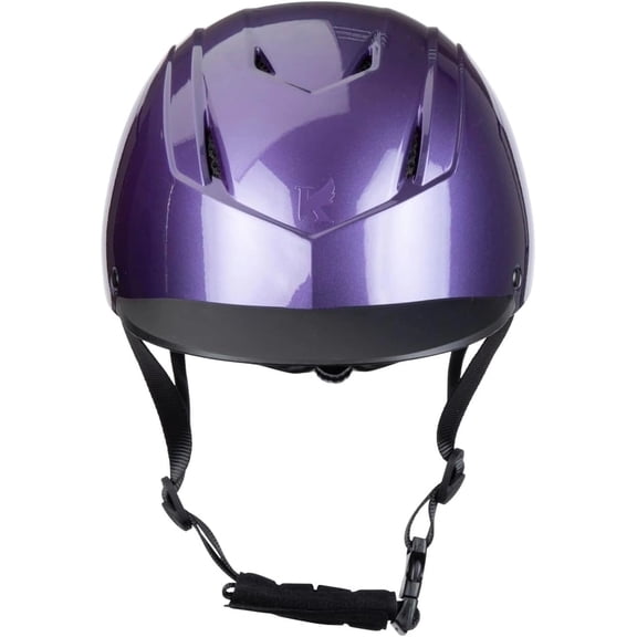 Shires Karben Low Profile Riding Helmet - ASTM F1163-23 Safety Certified, Matte Finish, Adjustable Dial Fit Purple / Small-Medium
