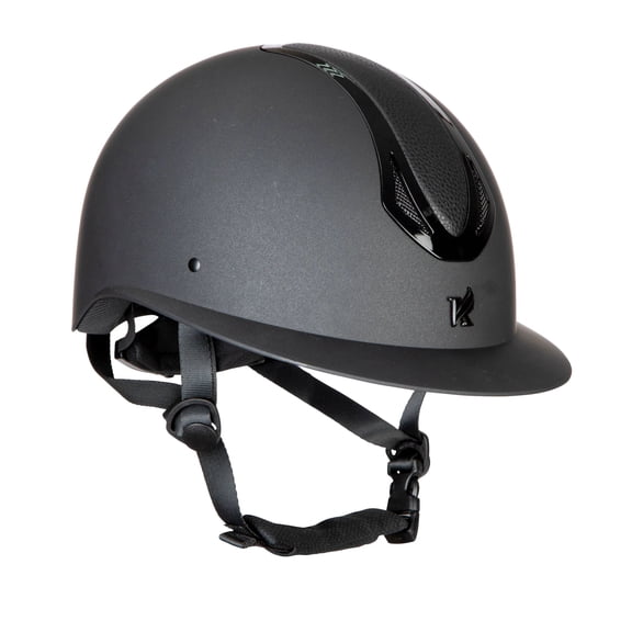 Shires Karben Marzia Wide Peak Riding Helmet - Premium Equestrian Safety Gear Black / Large
