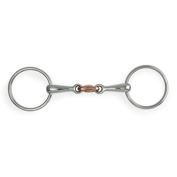 Shires Loose Ring Copper Lozenge Snaffle 4.5"