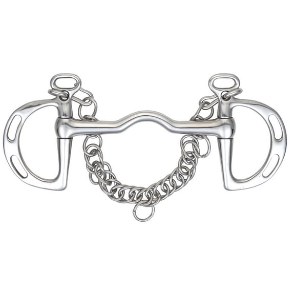 Shires Slotted Cheek Port Mouth Kimblewick Stainless Steel Horse Bit - Multiple Sizes 4.5