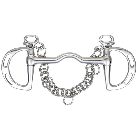 Shires Slotted Cheek Port Mouth Kimblewick Stainless Steel Horse Bit - Multiple Sizes 5