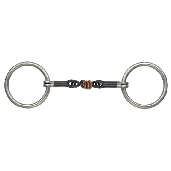 Shires Equestrian Sweet Iron Copper Roller Snaffle Bit #509 4.5"