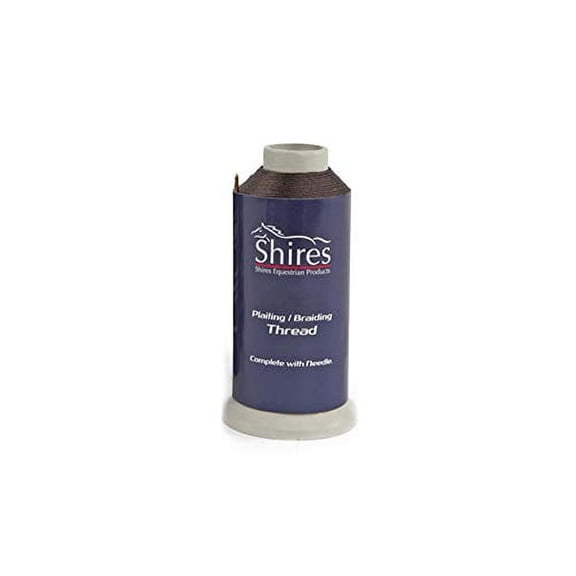 Shires Waxed Braiding Thread Brown 0