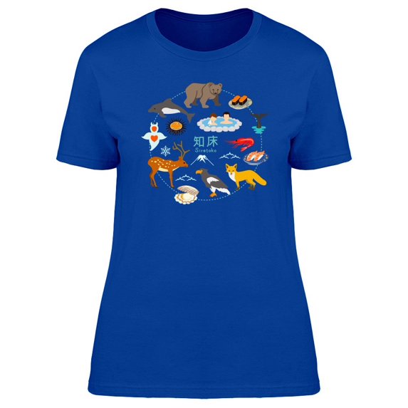 Shiretoko Tourism Doodles Tee Women's -Image by Shutterstock