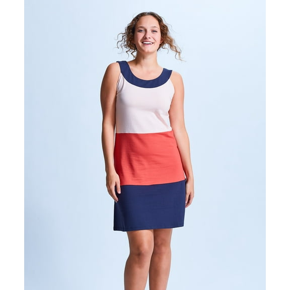 Shirin Color Blocked Sleeveless Dress