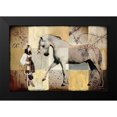 thumbnail image 1 of Shirin Donia 14x11 Black Modern Framed Museum Art Print Titled - Pferdeflusterin, 1 of 4