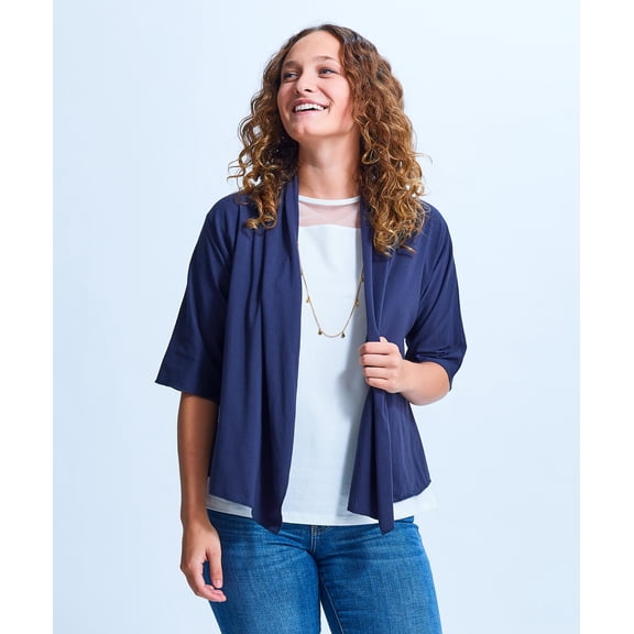 Shirin Elbow Sleeve Cropped Cardigan