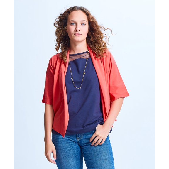 Shirin Elbow Sleeve Cropped Cardigan