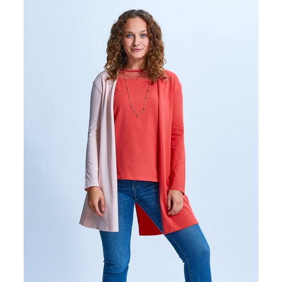 Shirin Long Slit Back Cardigan