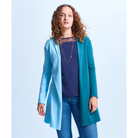 Shirin Long Slit Back Cardigan