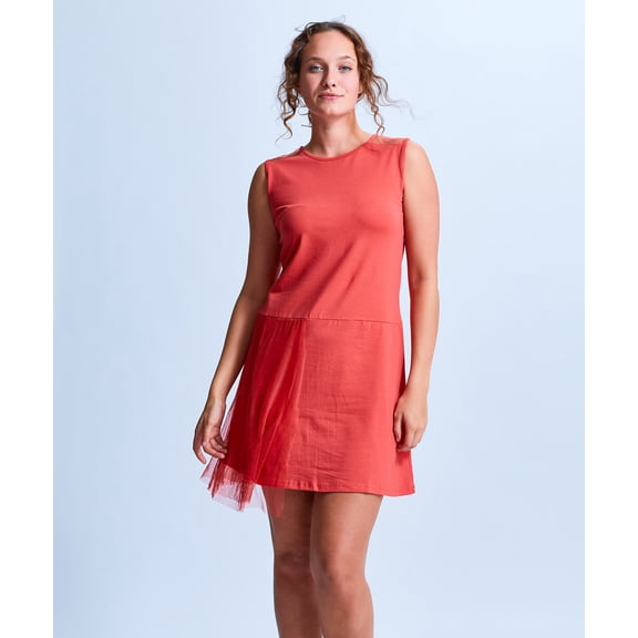 Shirin Mesh Flapper Sleeveless Dress
