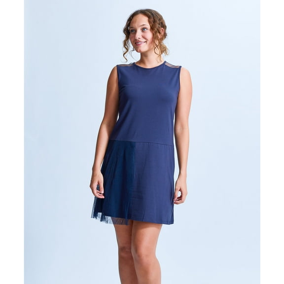 Shirin Mesh Flapper Sleeveless Dress