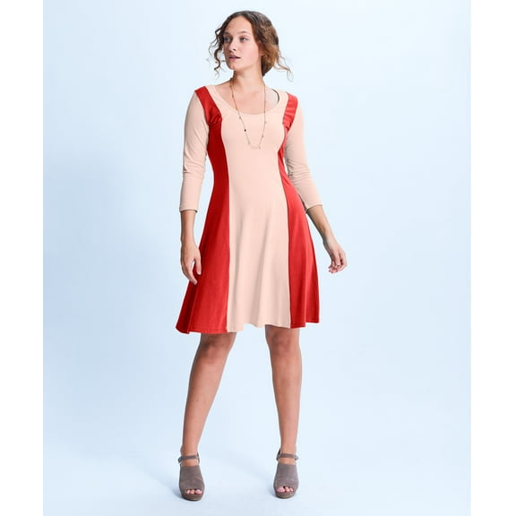 Shirin Panel Scoop Neck Dress
