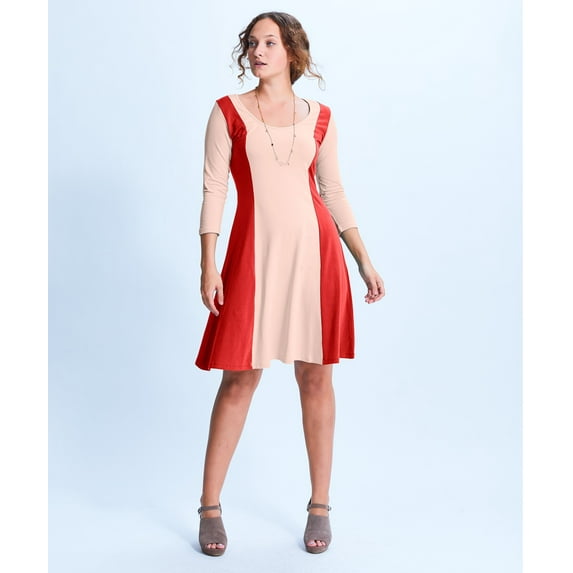 Shirin Panel Scoop Neck Dress