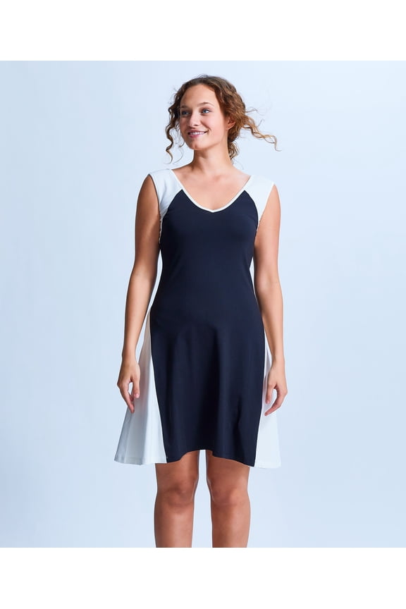 Playful V neck Dress