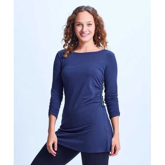 Shirin Side Zip Ruched Tunic