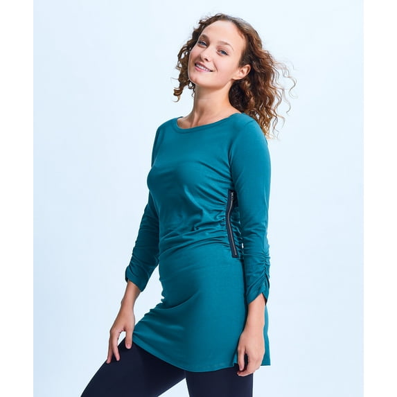 Shirin Side Zip Ruched Tunic