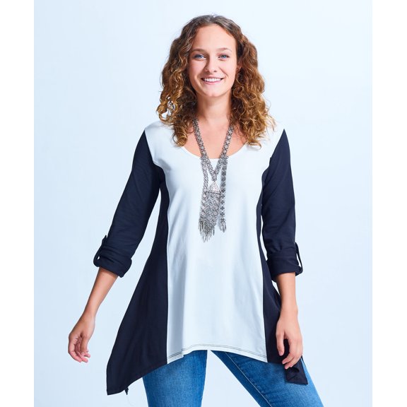 Shirin Uneven Scoop Neck Tunic