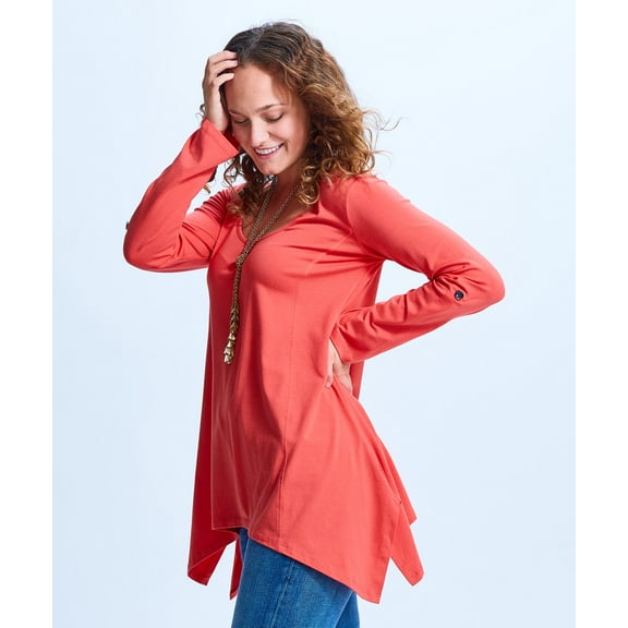 Shirin Uneven Scoop Neck Tunic