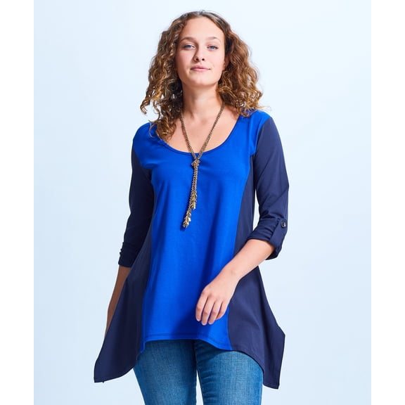 Shirin Uneven Scoop Neck Tunic