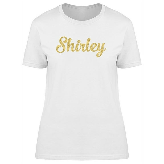 Shirley In Gold sparkle T-Shirt Women -Image by Shutterstock, Female x-Large