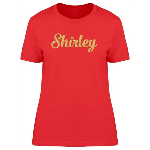 Shirley In Gold sparkle T-Shirt Women -Image by Shutterstock, Female x-Large