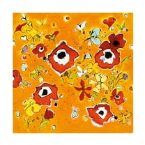 Shirley Novak 'Fleur Amusement' Canvas Art