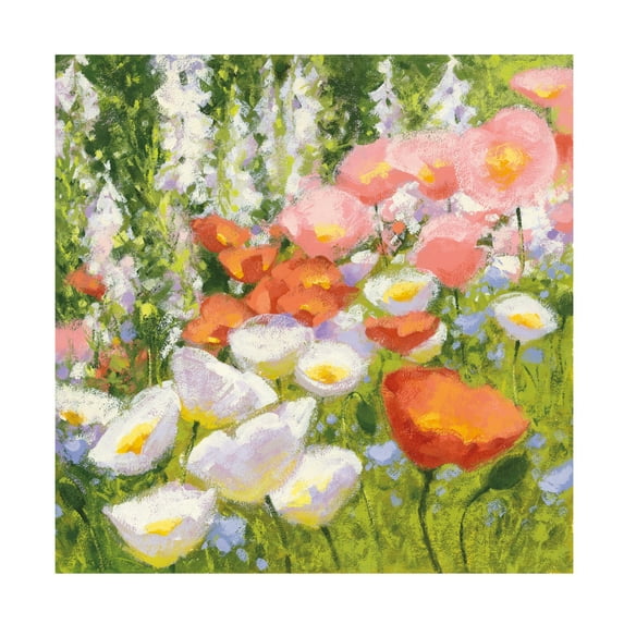 Shirley Novak 'Garden Pastels II' Canvas Art