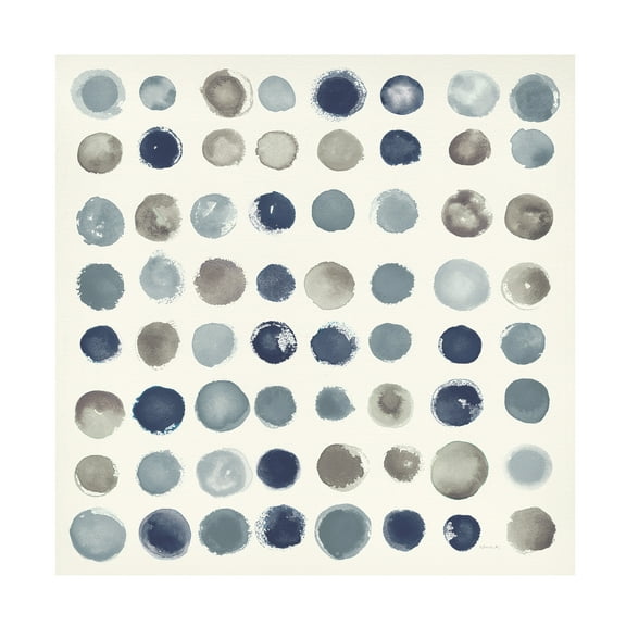 Shirley Novak 'Spot of Rain Neutral' Canvas Art