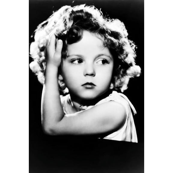 Shirley Temple Backlit Studio B&W 24x36 Poster