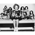 thumbnail image 1 of Shirley Temple Posing With Dolls 24x36 Classic Hollywood Poster, 1 of 1