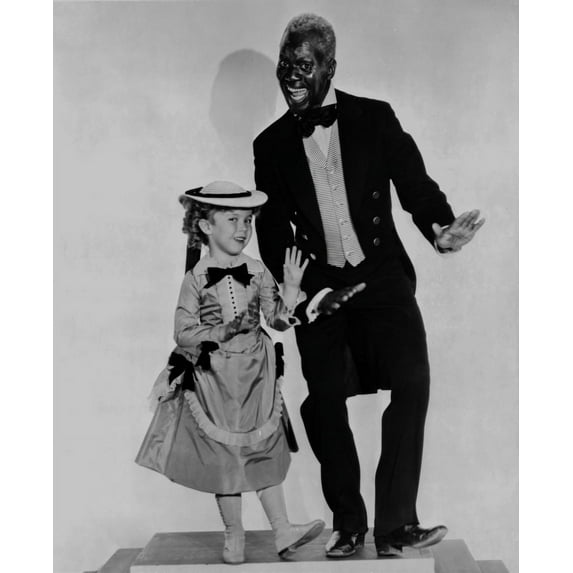 Shirley Temple with a Guy in a Coat in Dress Photo Print (24 x 30)