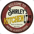 thumbnail image 1 of Shirley's Kitchen 14" Round Metal Sign Bar Game Room Wall Decor 100140040029, 1 of 1