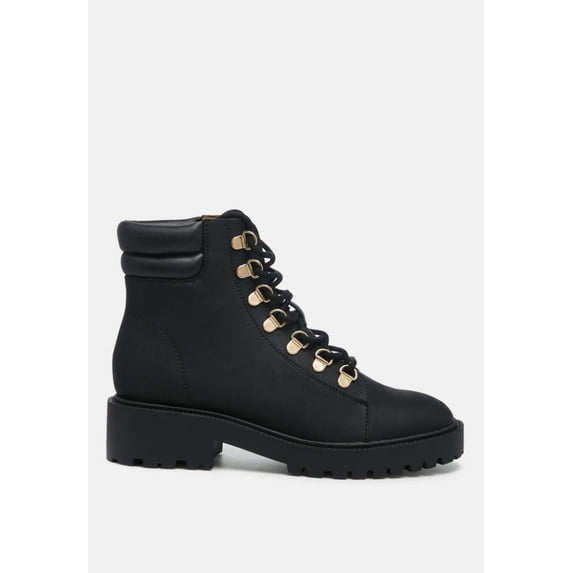 Shirly Quilt Collared Ankle Boots