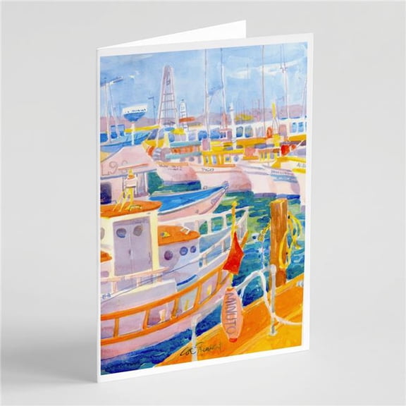 Shirmp Boats Greeting Cards & Envelopes - Pack of 8