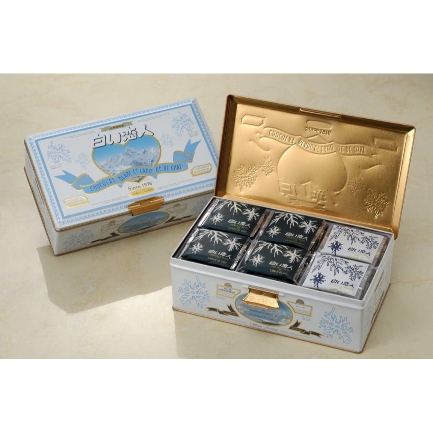 Shiroi Koibito japabese chocolate (White & Black) 54 cans