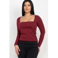 thumbnail image 1 of Shirred Square Neck Top, 1 of 5