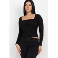 thumbnail image 1 of Shirred Square Neck Top, 1 of 10