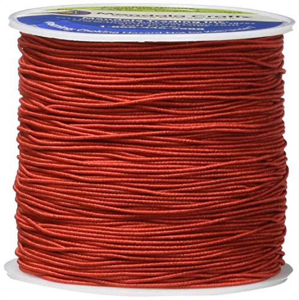 Shirring Elastic Thread for Sewing - Thin Fine Elastic Sewing Thread for  Sewing Machine Knitting by Mandala Crafts 0.6mm 87 Yards Red