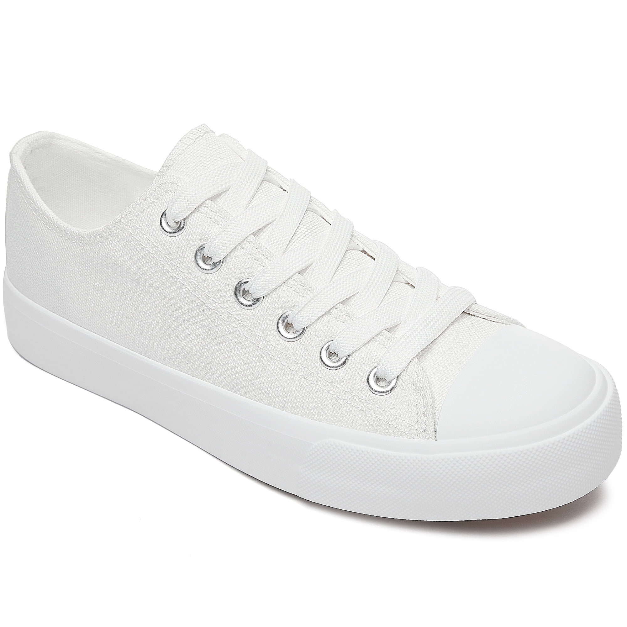 Shirry Women's Canvas Low Top Sneakers, Fashion Walking, Casual, OFF