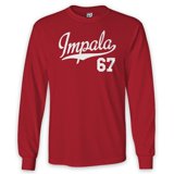 Shirt Boss Impala 67 Script Long Sleeve Shirt 1967 Lowrider Sports ...
