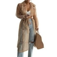 thumbnail image 1 of Shirt Coat Net Yarn See Through Spring Summer Lace-up Long Shirt for Daily Wear, 1 of 7