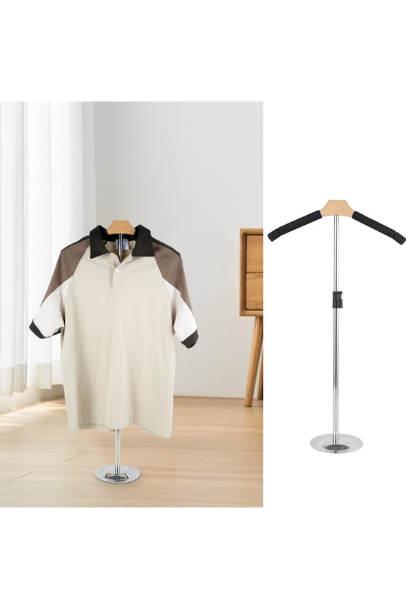 Shirt Display 35" Height Adjustable Shoulder Stand Shirt Rack, T Shirt Display Stand for Clothing Garment Coat Retail Vendor, Shirt Rack,Metal Clothing Display Rack