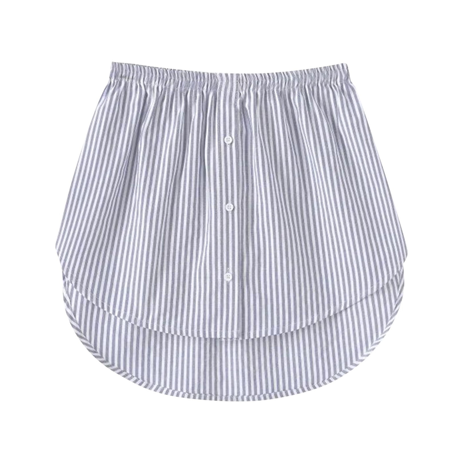 Shirt Extender For Women Layering Plus Half Slip Mini Lace Plaid Short Extenders With Button Top