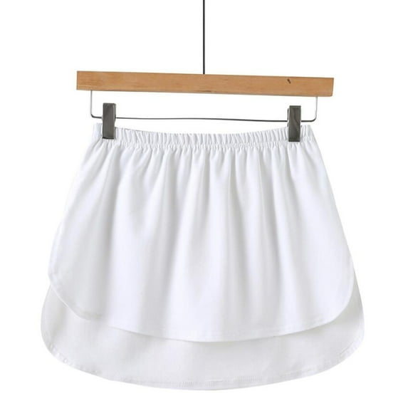 Shirt Extender For Womens Stripe Print Half Tiered Slip Extender Sheer Skirts Underskirt