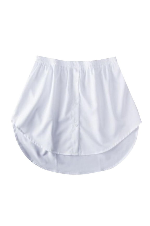 Shirt Extender for Women Adjustable Layering Fake Top Lower Sweep Shirt Half Length Mini Shirts Half Slips Layering