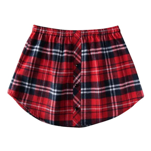 Shirt Extenders for Women Adjustable Layered Fake Top Lower Sweep Shirt Half Length Mini Skirt for Women