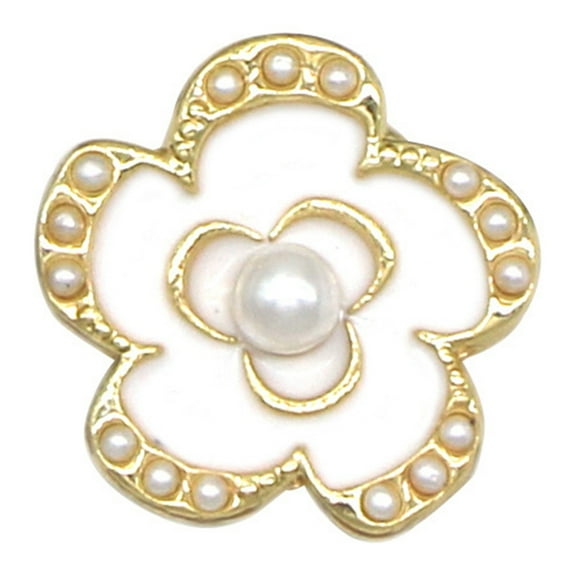 Shirt Fasteners Covers Cufflinks Covers Button Covers with Rhinestones/Pearls Clothing Accessories Shirt Button Decoration