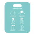 thumbnail image 1 of Shirt Folder Board,Mini Clothes Folding Board Durable Plastic T-Shirt Folder,Easy to Fold Laundry Board,T Shirt Folder Laundry Sorter Helper Liner,Folding Tool for Clothing Garments(12x10")(Mint GN), 1 of 4